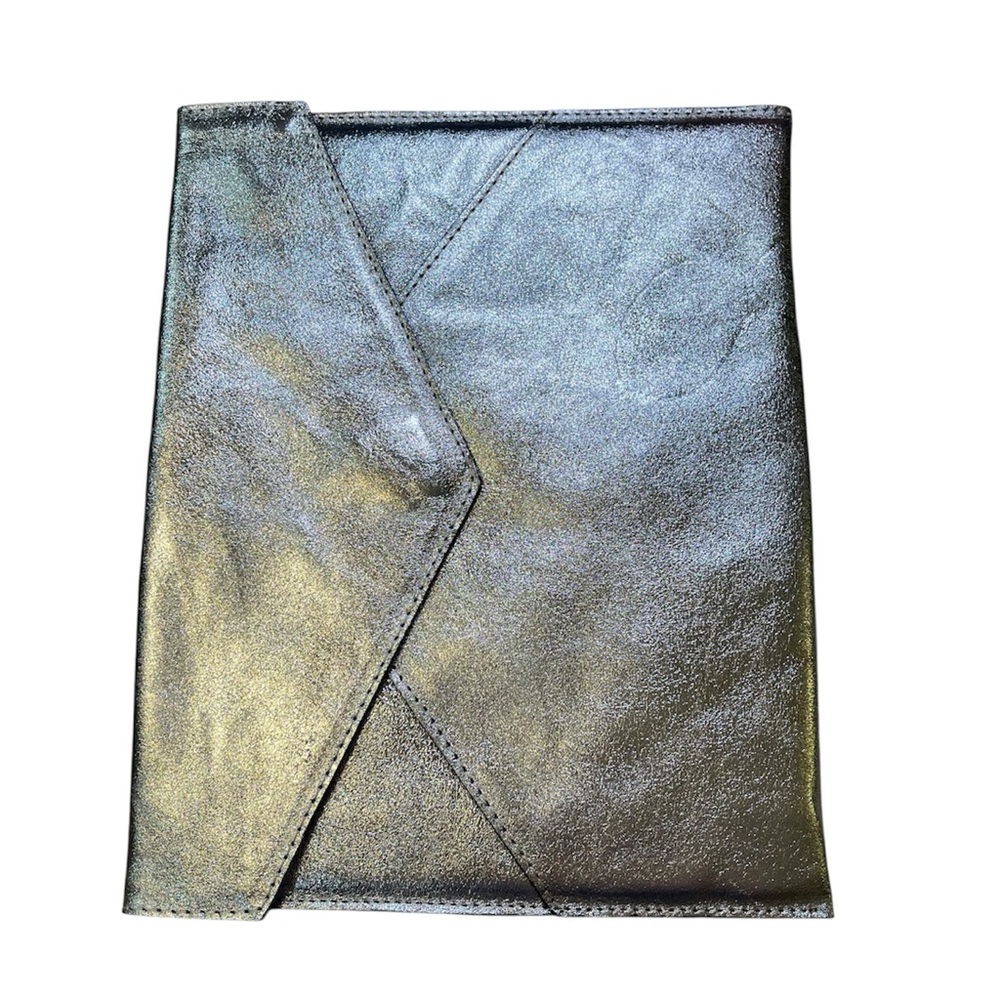 ASOS Silver + Gold Metalic Envelope iPad  Tablet Kindle Pouch Bag - New  - - Picture 2 of 7
